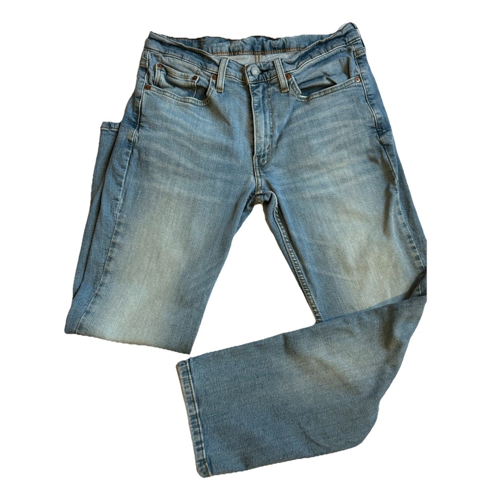 Levi's 514 Jeans Mens‎ 32x30 (Measures 30x29) Light Wash Straight Fit Denim
